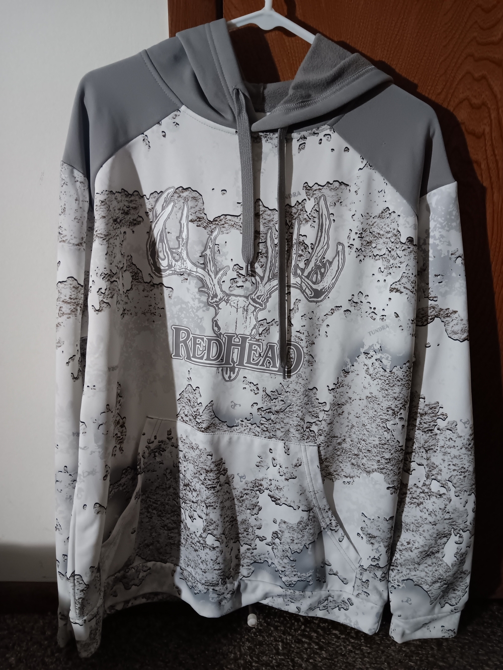 RedHead White and Gray Camo Pullover Hoodie